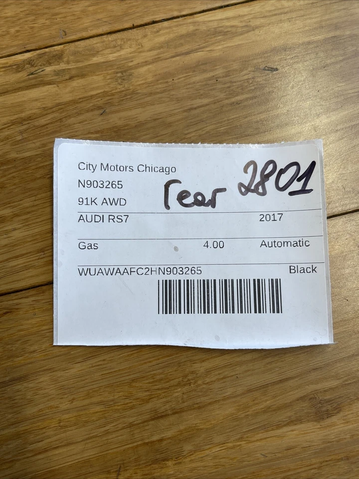 Rotor de disco de freio traseiro esquerdo direito 2014-2017 Audi RS7 4G8 91K milhas - Imagem 2 de 4