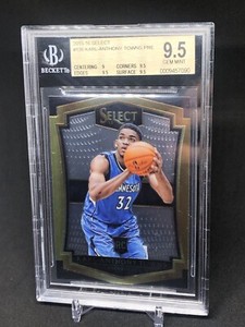 2015-16 Select Karl Anthony Towns Premier Level Rookie RC #136 BGS 9.5