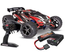 Traxxas E-Revo 1:16 rot RTR Brushed mit Akku und USB-C Ladegerät TRX71054-8-RED 