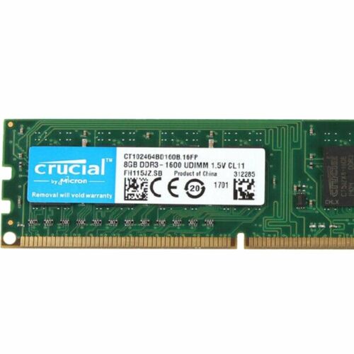 8GB 4GB 2GB DDR3 1600MHz PC3-12800 240Pin DIMM Desktop Memory RAM Crucial LOT BT - Picture 5 of 10
