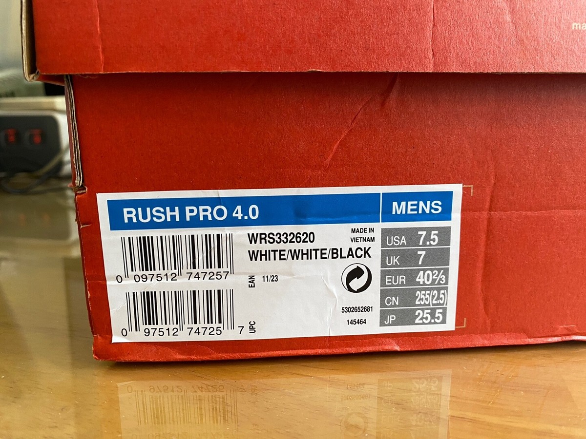 Wilson Rush Pro 4.0 Men's Tennis Shoes Sports White [US:7.5/255