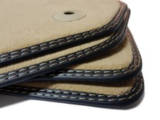 Beige Fußmatten passend für AUDI A1 S1 8X S-Line Bj.2010 Velours  