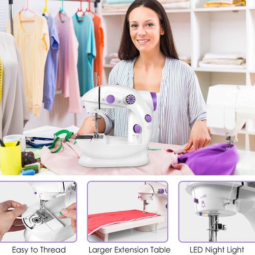 1 Set Mini Sewing Machine Fit For Beginners Easy Portable Sewing Machine  4.8w - Bild 1 von 7