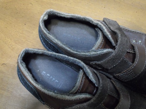 Scarpe da trekking da trekking in pelle con sella patchwork taglia 7 anello a gancio - Foto 9 di 11