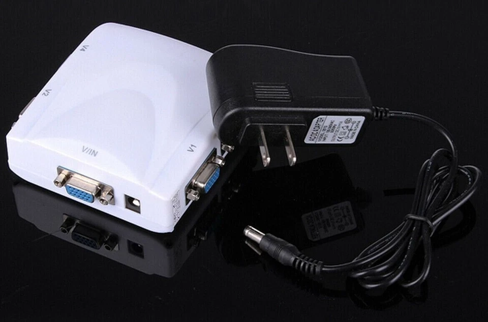 Video Display SPLITTER 1 port in 4 monitor out 1 to 4 VGA SVGA XGA LCD Screen - Image 4 of 4