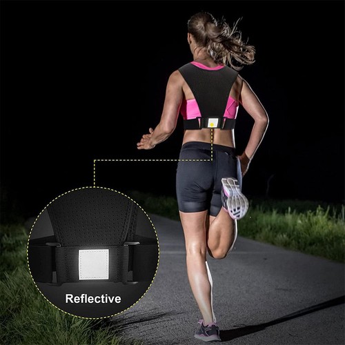 Running Vest Phone Holder Breathable Running Reflective Vest - 第 2/6 張圖片