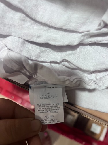 Brooklinen Bed Duvet Faint Light Grey Color Size Full/Queen 100% linen - Picture 4 of 9