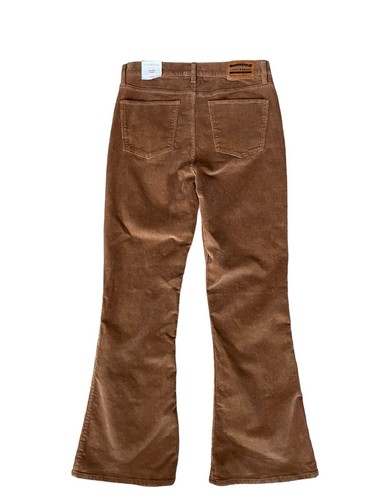 NWT Lucky Brand Stevie High Rise Flare Stretch Corduroy Pants Pecan Women’s 12 - Picture 2 of 13