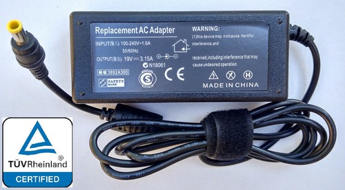 Cargador de CA certificado 19V 3.15A para computadora portátil Samsung NP Q1 Q30 Q35 Q40 Q45 serie - Imagen 2 de 4