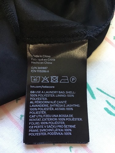 Neu H&M Pullover Hose Gr. XXL transparent Lagenlook Obermaterial Spaghettiträger weites Bein - Bild 8 von 10
