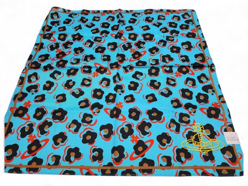 Vivienne Westwood Handkerchief Cotton scarf Multiple colors ORB Blue 47 cm - Picture 3 of 5