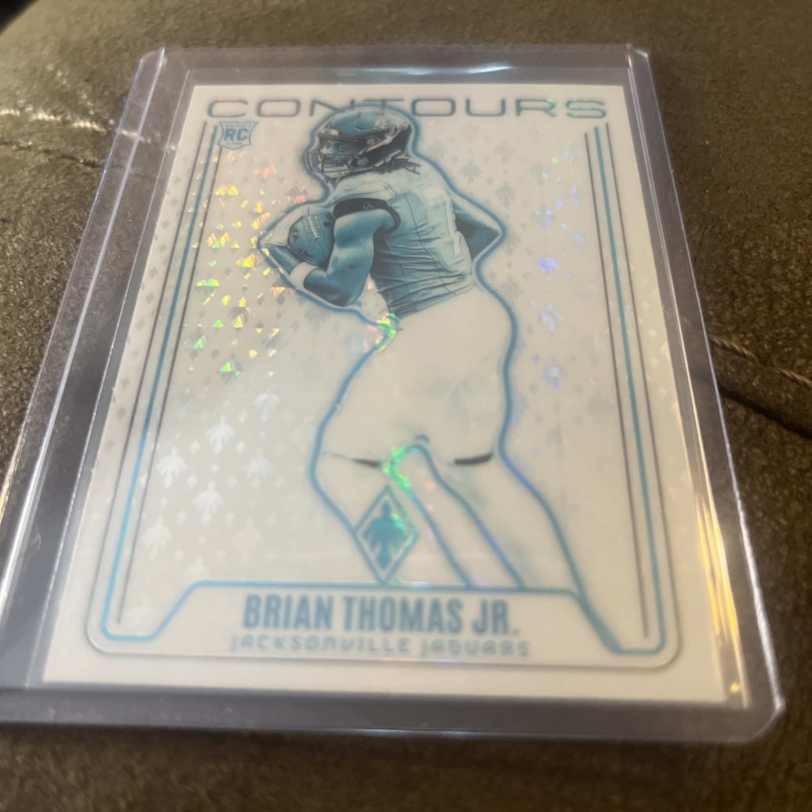 2024 Panini Phoenix - Contours Brian Thomas Jr. #CON-BTJ White Shimmer (RC)