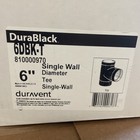 DURAVENT DURABLACK- 6" Tee with Clean-Out Cap #6DBK-T  NEW MADE IN U.S.A.