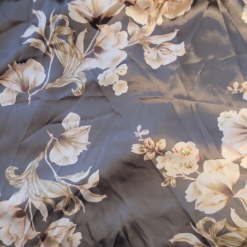 Pigiama donna stampa floreale girocollo raso set pigiama e salopette taglia L - Foto 3 di 10