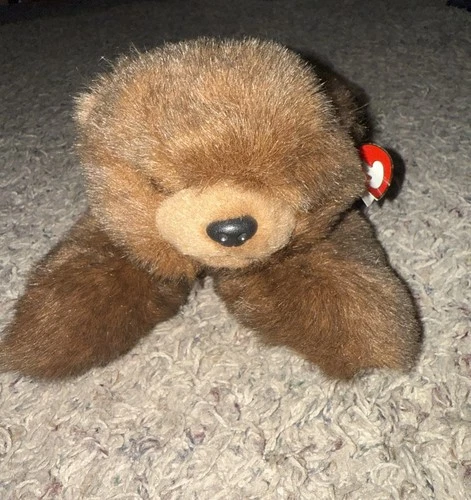TY BABY PAWS BEAR - 1996 12" Brown Grizzly - Rare Retired Vintage Collectible!!!