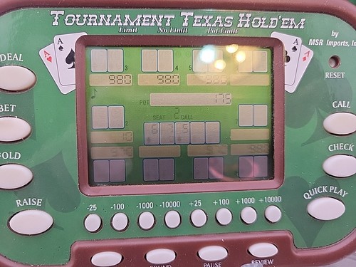 VTG Tournament Texas Hold 'Em Poker Interactive Electronic Game 2004 WORKS! - Picture 3 of 12