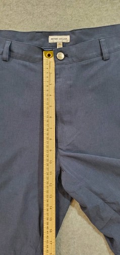 Peter Millar Mens Chino Short Navy Blue Size 36 Shackleford Performance Hybrid - Picture 4 of 9