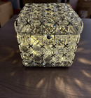 NEW Multi-Faceted Brilliance Lit Square Keepsake Box by Valerie PARR HILL Silver
