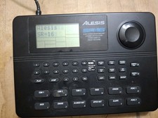 ALESIS SR-16 SR16 digital drum machine MIDI, Working, & Power  Supply - 1998