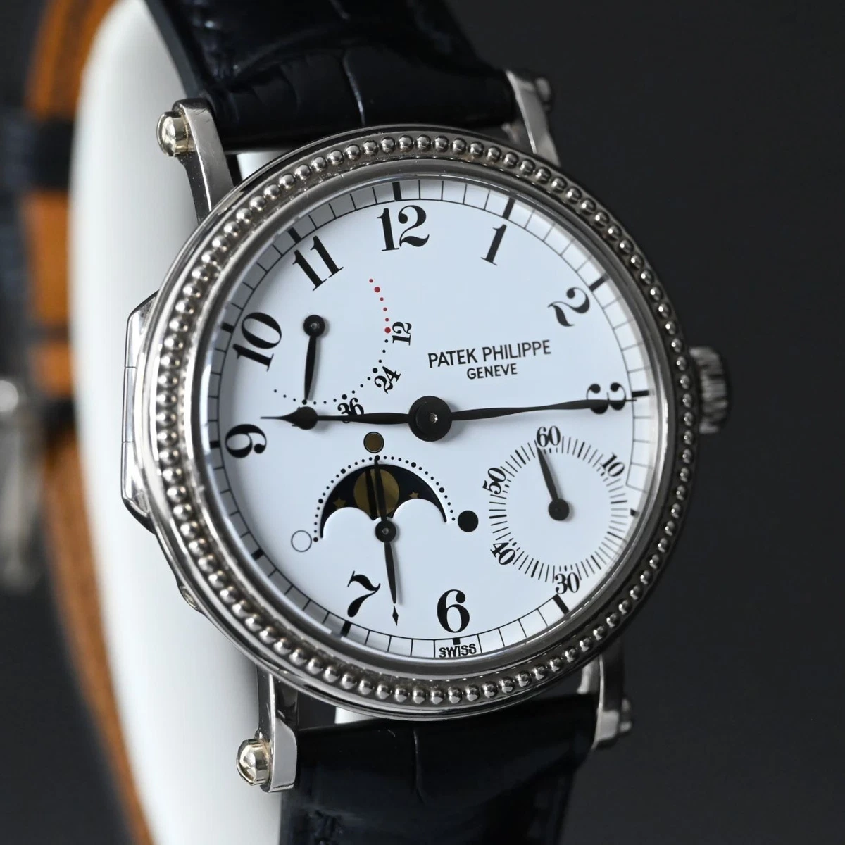 RELOJ PATEK PHILIPPE 5015 COMPLICACIÓN ORO BLANCO 18K 35 MM (V.BUENO Y ORIGINAL)