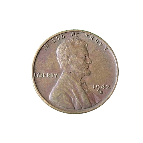 1942-D Lincoln Wheat Penny Cent - G/VG Good or Better Very Nice