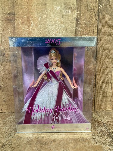 Vintage Barbie 2005 Holiday Barbie Puppe von Bob Mackie Mattel Neu in OVP G8058 - Bild 2 von 6
