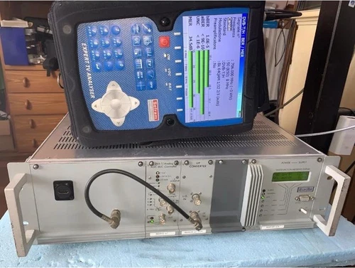 DIGITAL DVB-T TRANSMITTER 10W UHF INPUT HDMI HD (or A/V) Mer 34 TESTED
