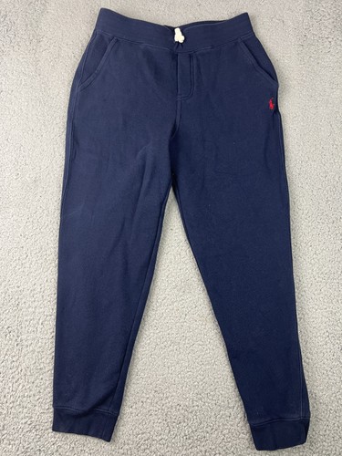 Polo Ralph Lauren Sweatpants Girl Large 14-16 Joggers Drawstring Navy Blue Pant