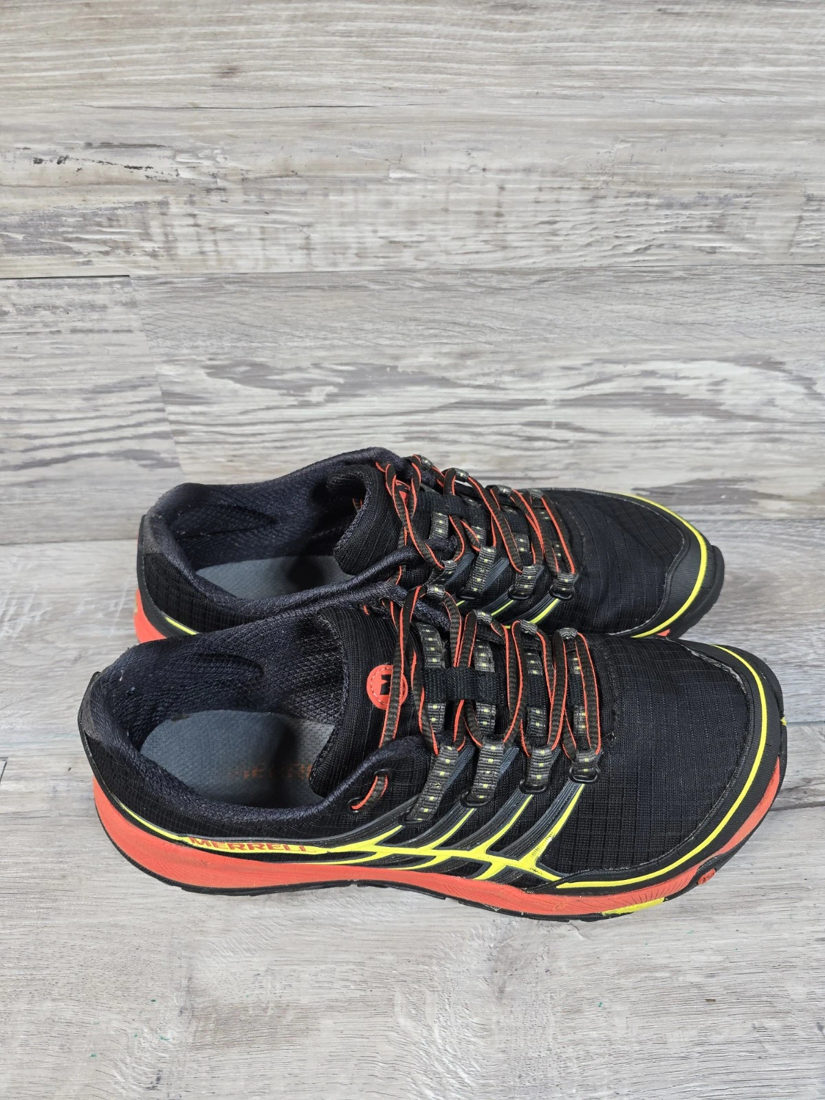 merrell all out rush unifly trail running molten lava shoes