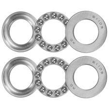 51103 Thrust Ball Bearing 17x30x9mm High Carbon Steel with Washers 2pcs
