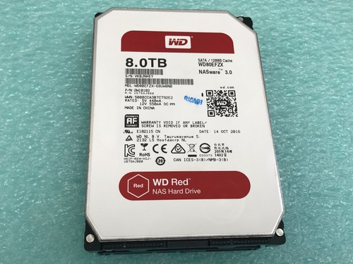 Western Digital Red WD80EFZX-68UW8N0 8TB 3.5" SATA NAS Hard Drive - HD50