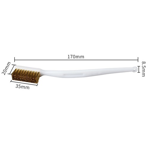 Pack of 5 Professional Quality Brass Wire Brushes with Reliable Grip Design - Picture 5 of 11