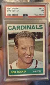 1964 Topps Bob Uecker #543 PSA 7 💎Brand New Slab! Just Graded! Cardinals