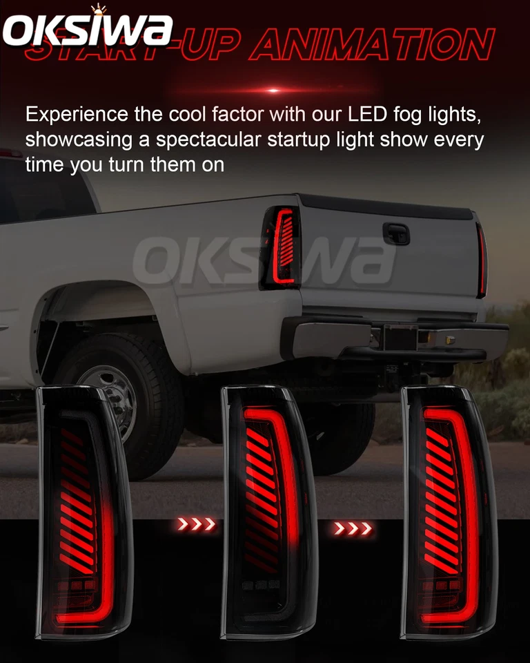 Luces traseras LED para Chevy Silverado 1500/2500,99-06 1999-02 GMC Sierra 2500/3500 Foto 4 de 4