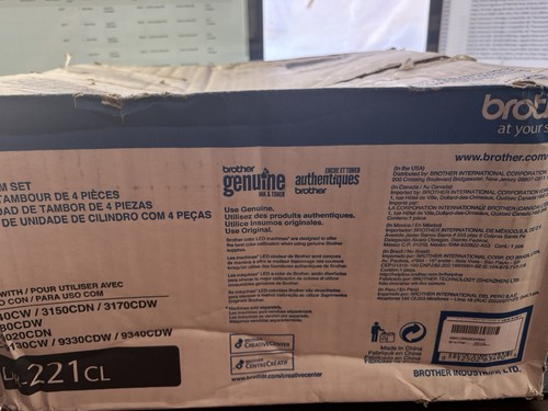 Neuf 4 PK authentique unité de batterie CL de remplacement pour imprimante Brother DR221CL envoi rapide - Photo 9/12