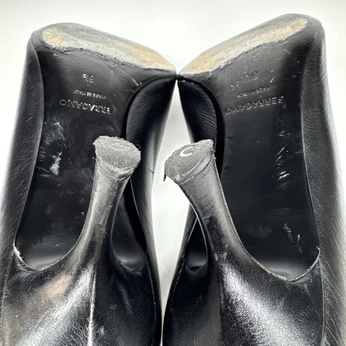 FERRAGAMO Bria 60MM Patent Leather Cap-Toe Pumps SZ 8.5 - Picture 13 of 15