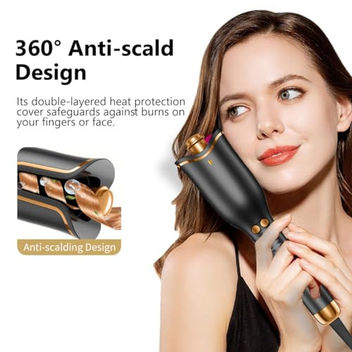 Automatic Hair Curler Easy Curling Iron Wand 1 Inch Auto Self Rotating Curling - Picture 5 of 8