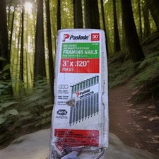 Paslode 6578385 Nail 3" Framing Bright Steel Full Round Head Bright Galvanized 