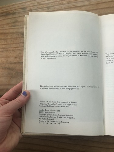 Foxfire 2 Hardcover 1973 Midwifing Spring Wild Plant Foods Homesteading Prepper - Imagen 6 de 7