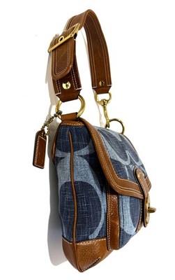 バッグ Coach Legacy Denim Accessory Pouch Bag Coach Legacy Denim Accessory Pouch Bag