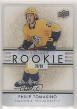 2021 Upper Deck Ovation UD Glass Rookies Gold 20/99 Philip Tomasino #GR-13 16kb