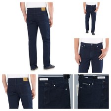 Calvin Klein Men's Denim Jean Straight Fit Stretch Denim Coin Pocket