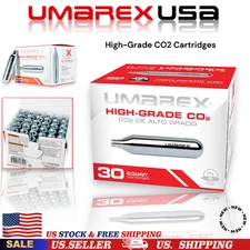 30 Pack High-Grade CO2 Cartridges for Pellet Guns BB Guns and Airsoft Guns 12 Gr