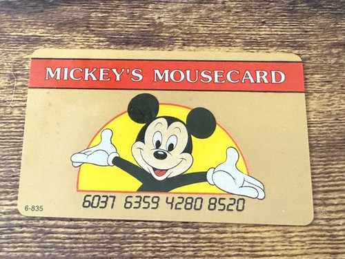 Vintage Rare Mickey's Mouse Card RARE! FREE SHIPPING!! - Bild 1 von 2