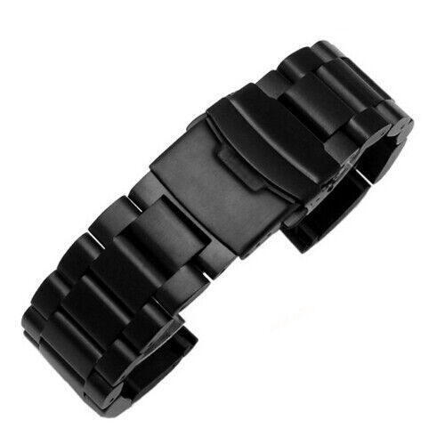 Correa de reloj de acero inoxidable macizo resistente de 5,5 mm 22 24 26 correa - Imagen 11 de 14