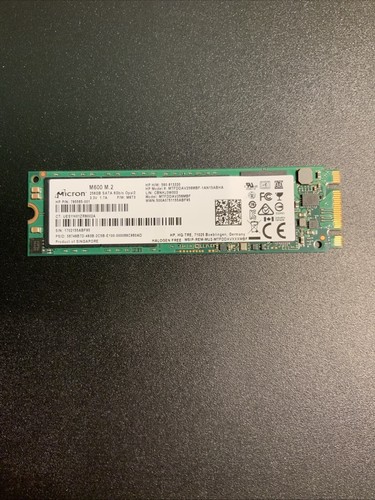 Micron M600 M.2 SATA SSD 256GB 6Gb/s Solid State Drive MTFDDAV256MBF