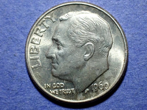 1960 Roosevelt Dime  BU