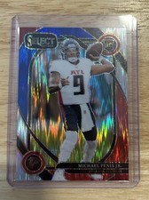 2024 Panini Select #235 Michael Penix Jr. Red Blue Shock Club Level