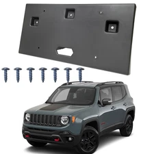 For Jeep Renegade 2015-2018 Front License Plate Frame Holder Mount Bracket