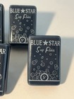 New  5 Porcelain Drawer Pulls  Cabinet Handles “BLUE STAR SOAP FLAKES 5c”